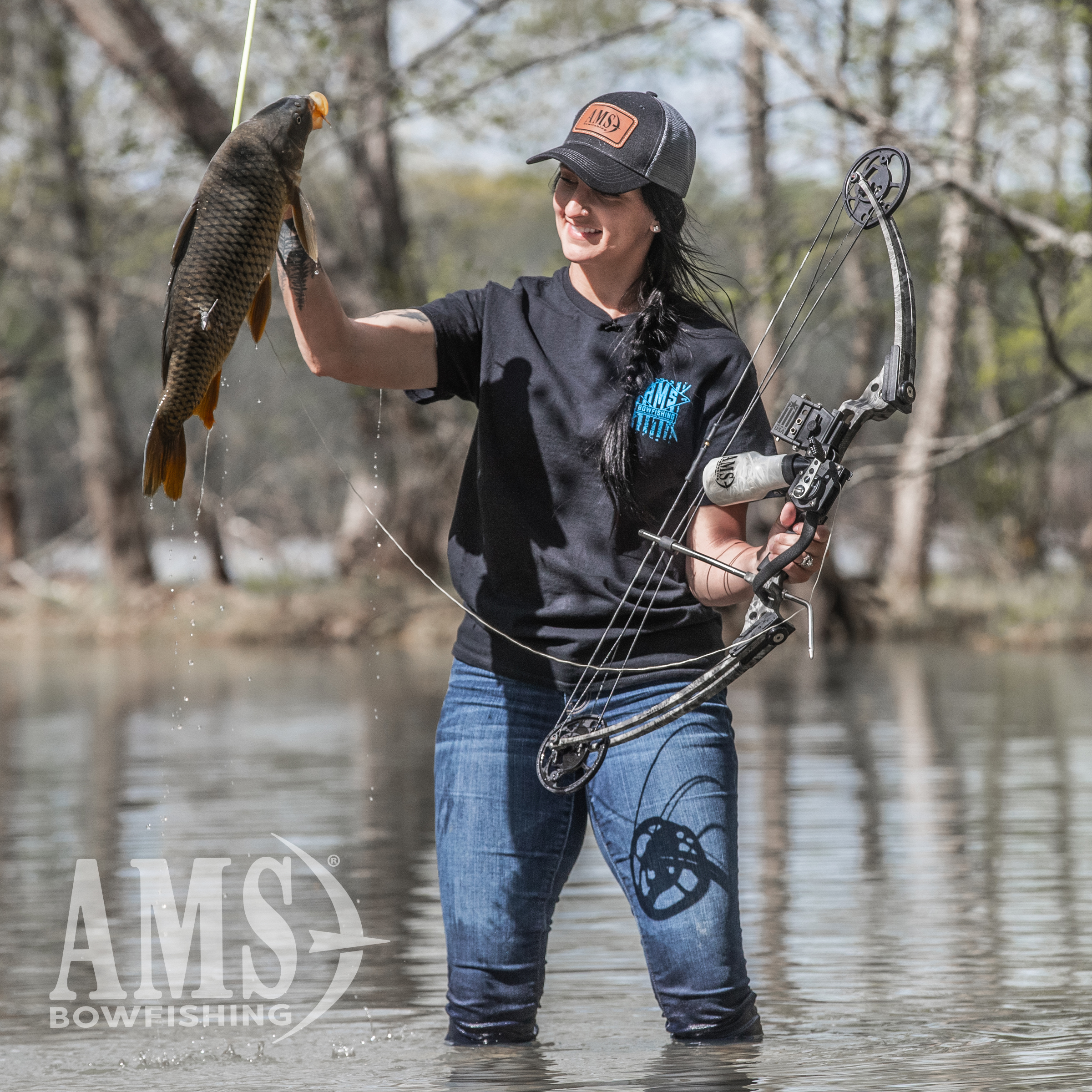 AMS Bowfishing Hooligan V2 Bow, Right-Handed